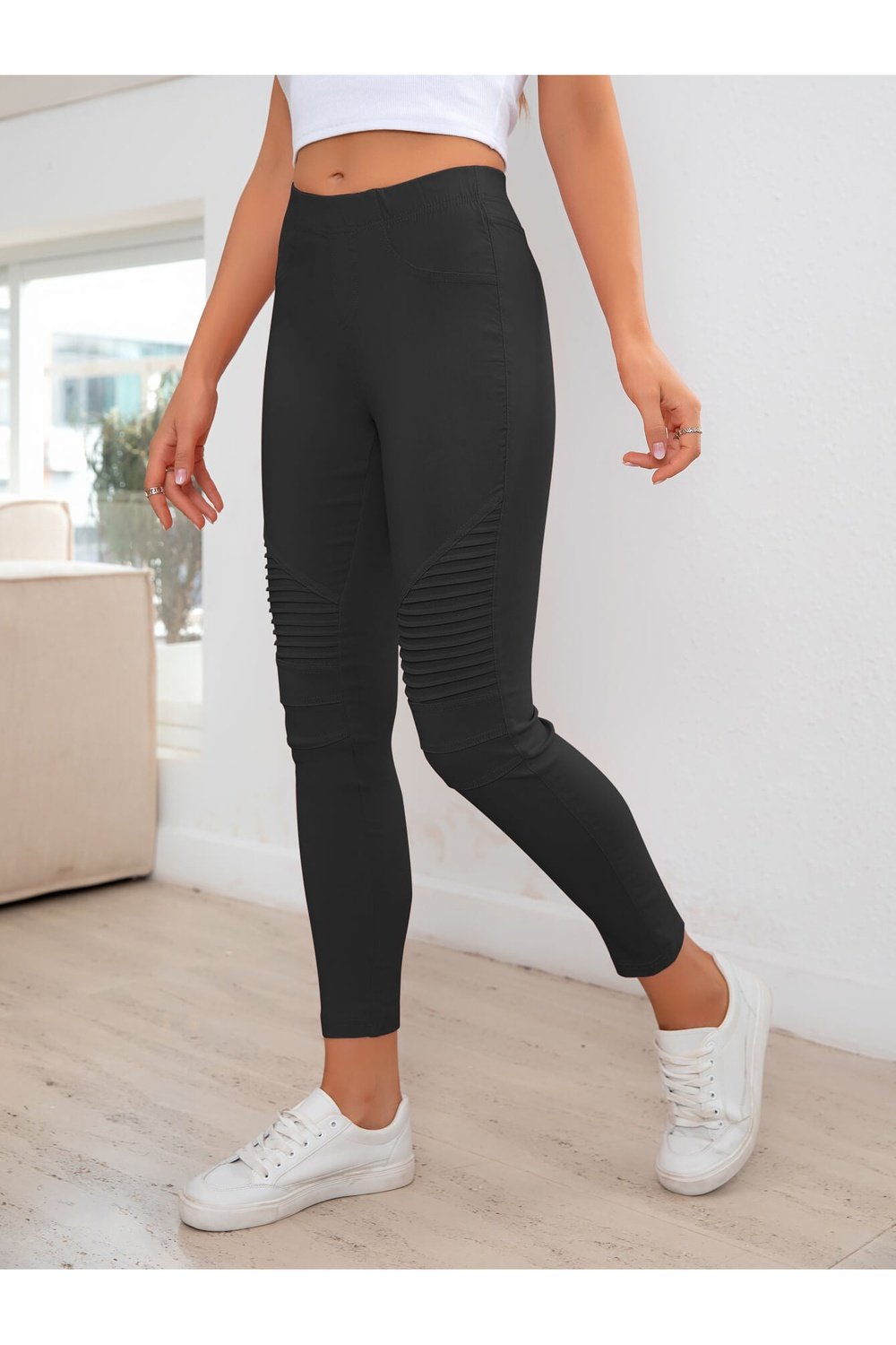 Ribbed Detail Leggings