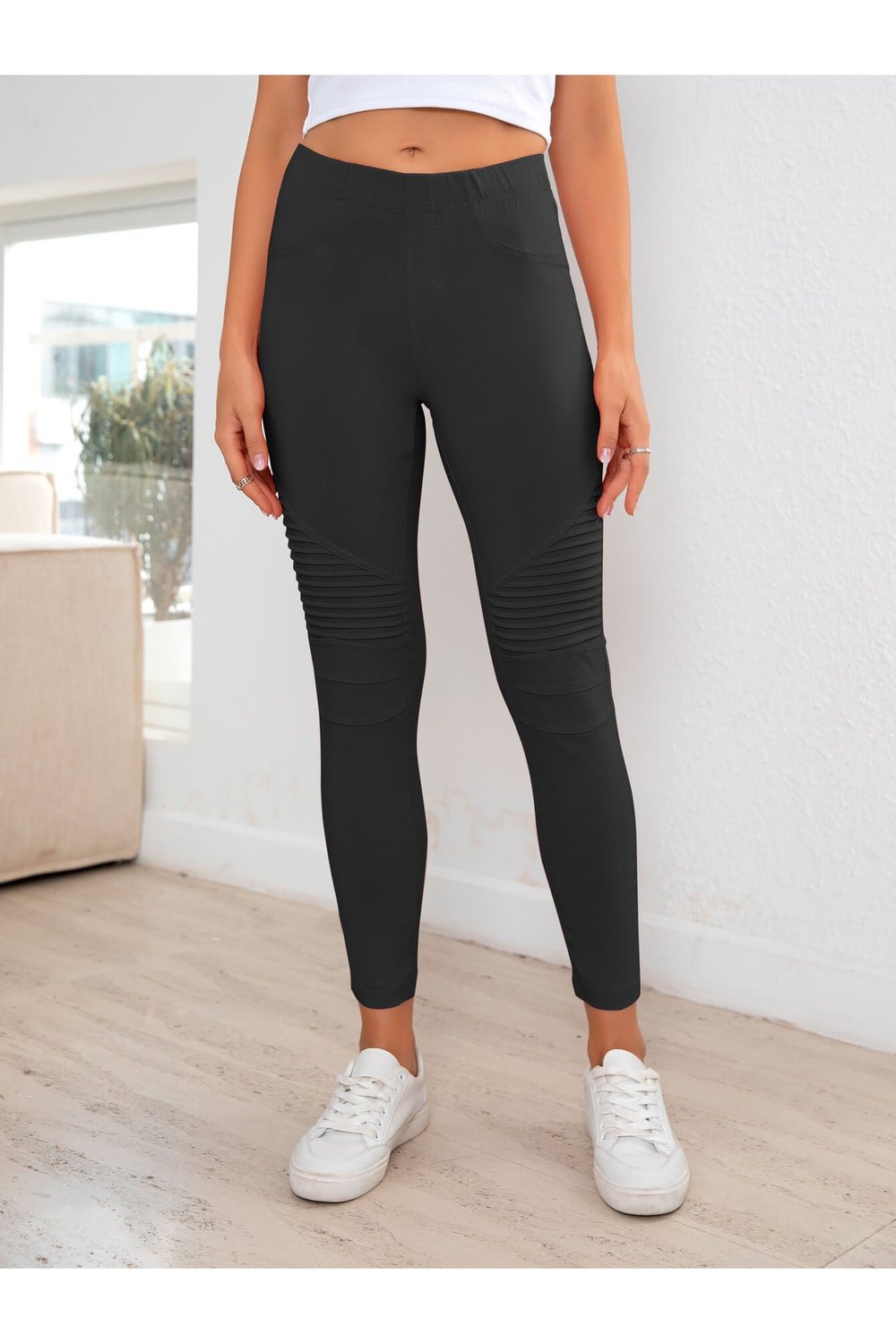 Ribbed Detail Leggings