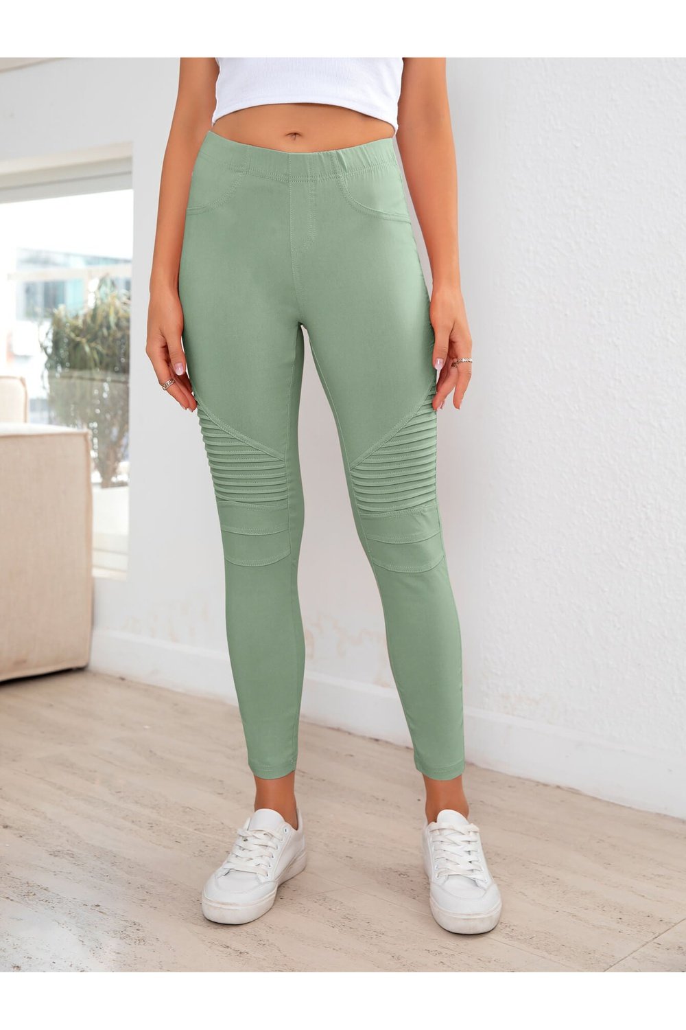 Ribbed Detail Leggings