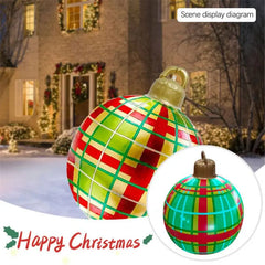 5/3/1pcs Christmas Decoration Outdoor Inflatable Decorated PVC 60cm Big Large Ball Xmas Tree Decor Ball Without Light Ornament