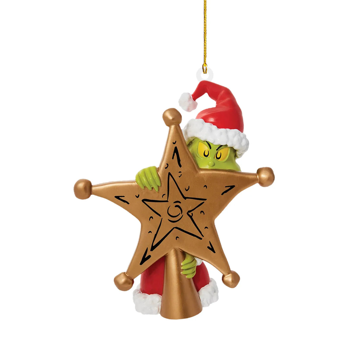 1PC Christmas Decoration How The Stole Christmas With Present Christmas Tree Hanging Ornament New Year 2024 Christmas Decoration