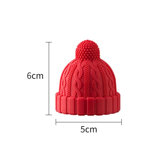 Christmas Hat Shaped Silicone Wine Bottle Stopper Cap Beer Champagne Bottle Plug Sealed Stopper Home Decorative Bar Tools