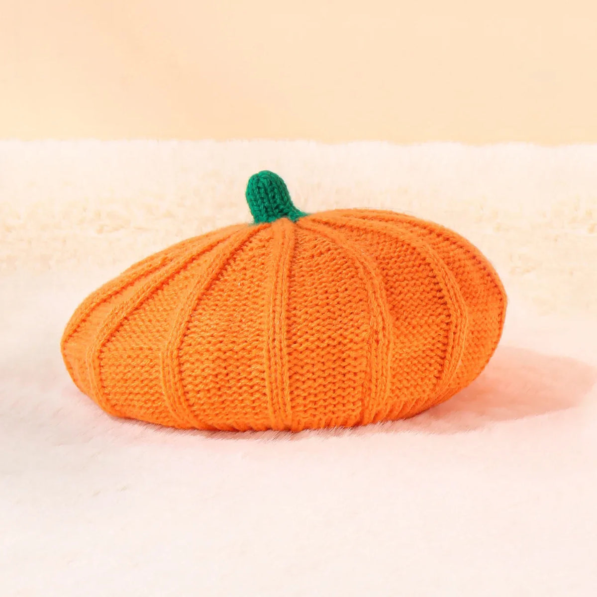 Pumpkin Beret Hat Halloween Thanksgiving Autumn and Winter Parent-Child Knitted Hat Warm Belle Hat Christmas Party Hats