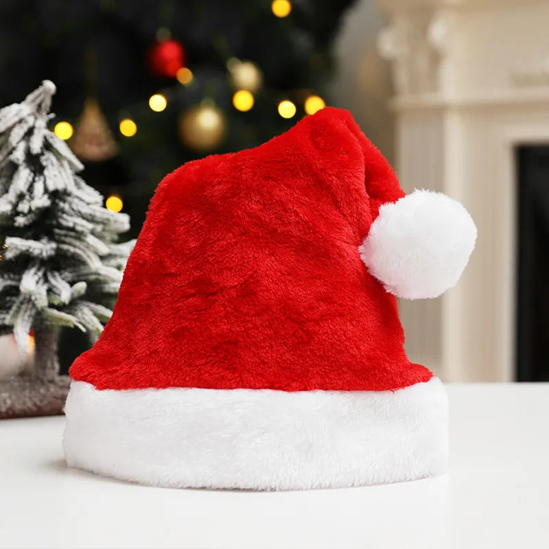 1PC New Year  Adult Santa Hat Christmas Hat Props Pink Hat Personalized Hat Santa Hat Christmas Party X-Mas Party Hat