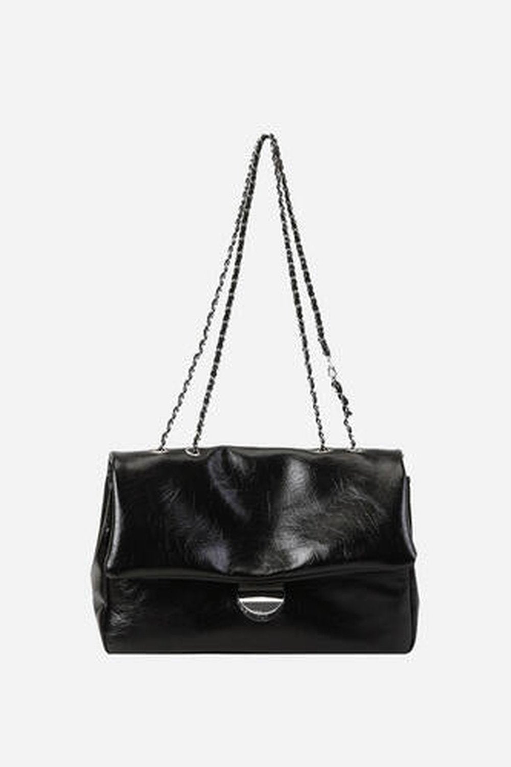 Textured PU Leather Shoulder Bag