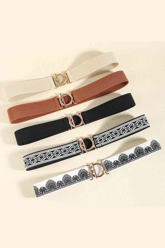 Toggle Clasp Elastic Belt