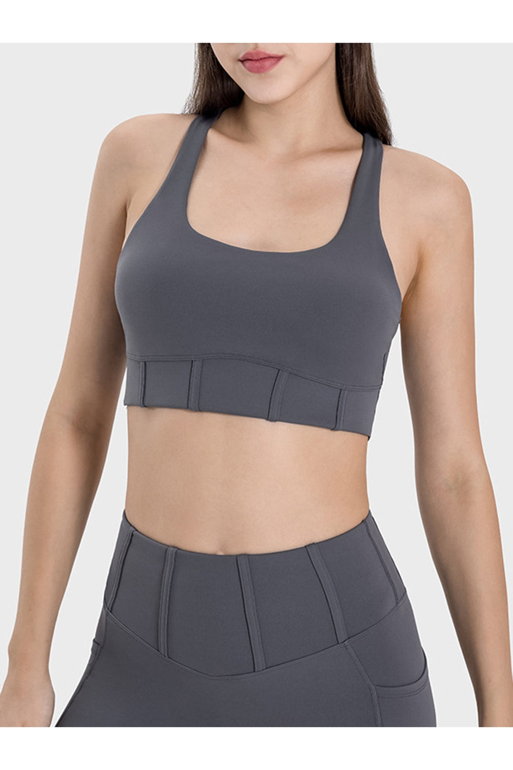 Millennia Square Neck Wide Strap Active Tank