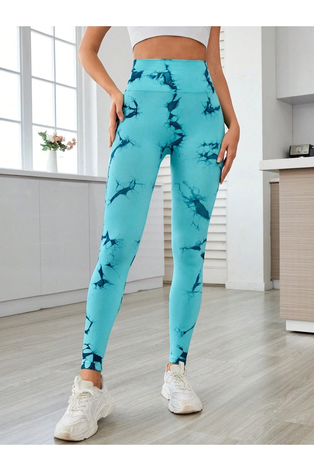 Printed High Waist Active Leggings