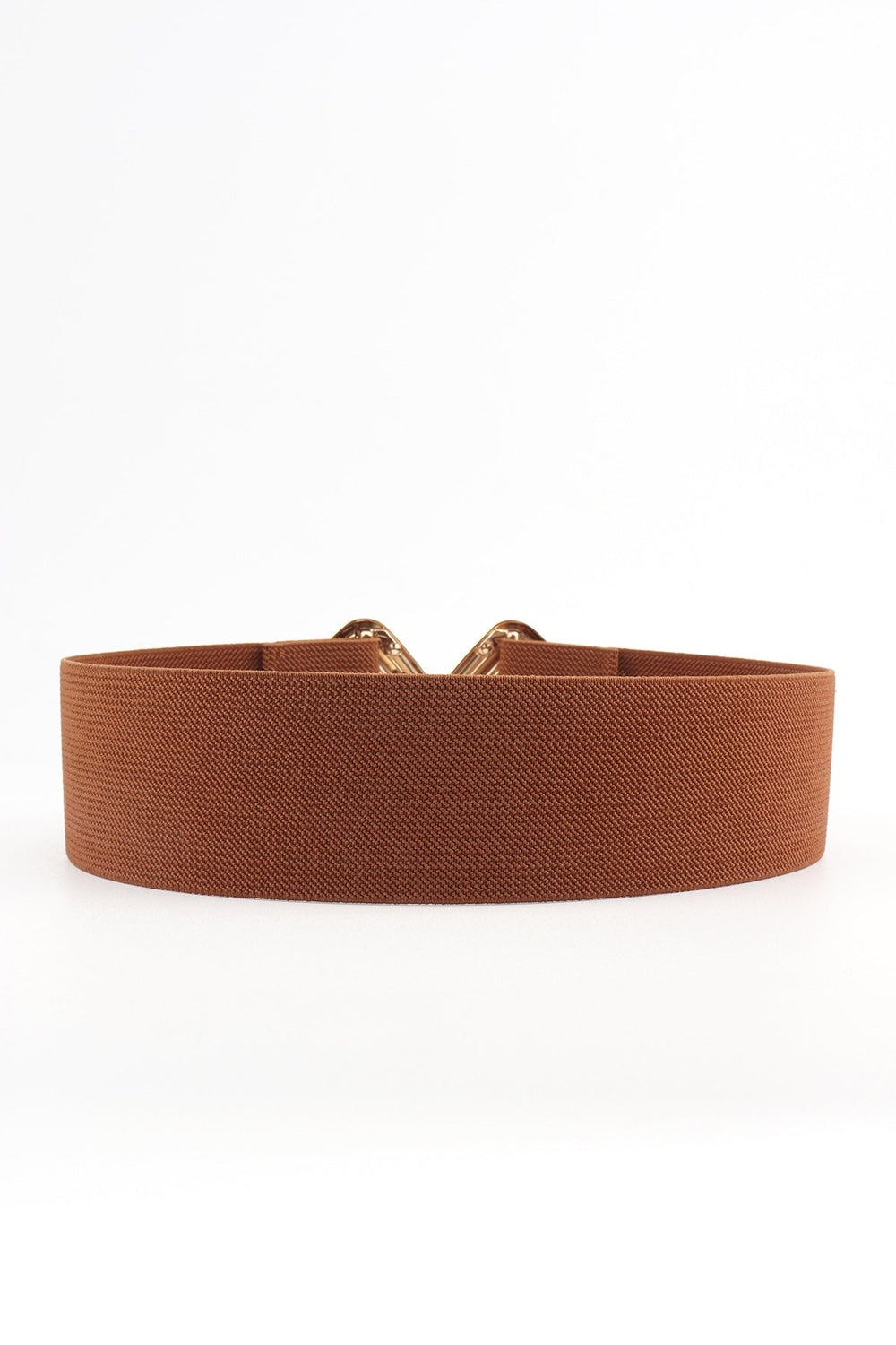 Geometric Buckle Elastic Wide Belt