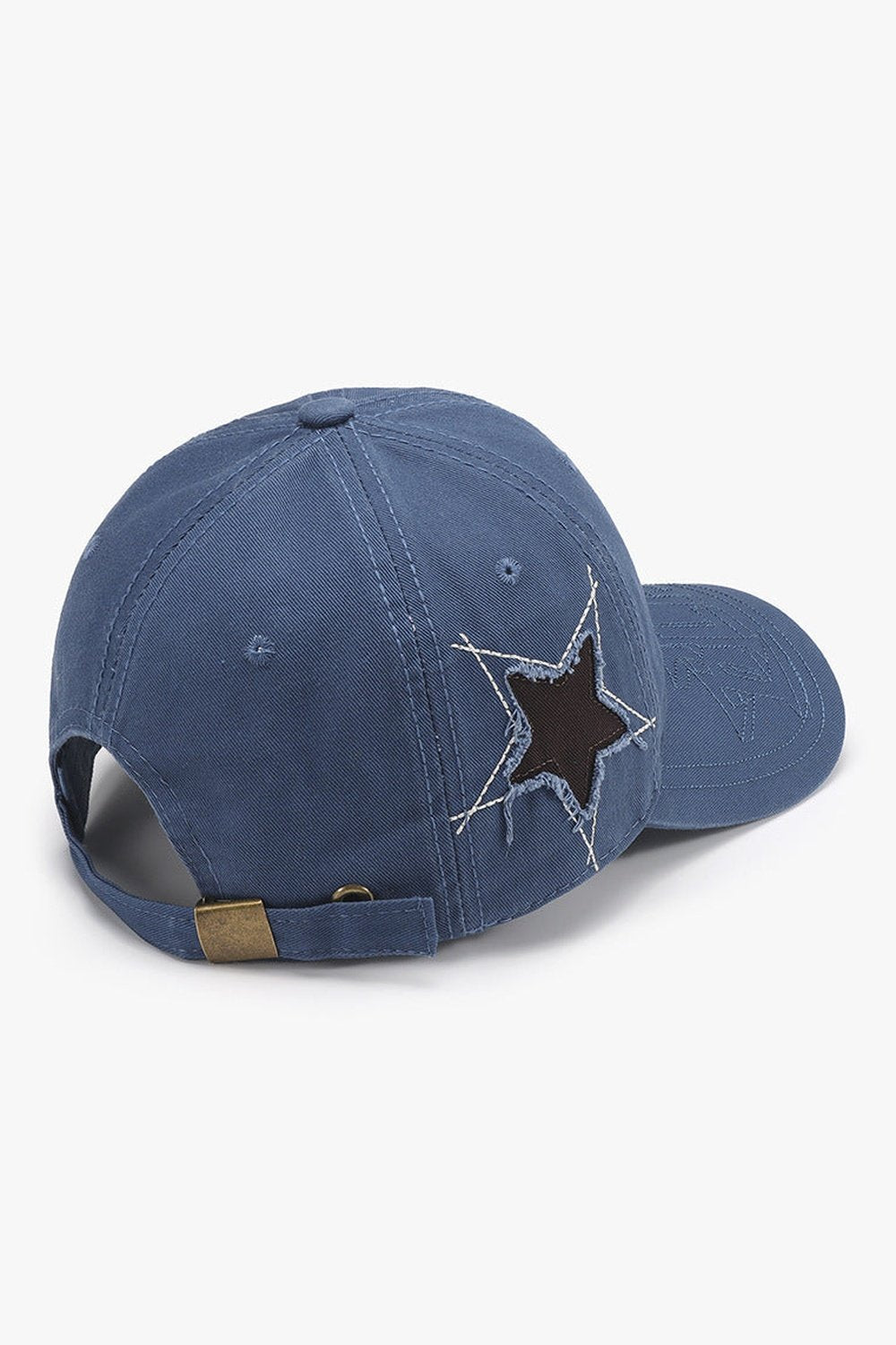 Adjustable Star Raw Hem Cap