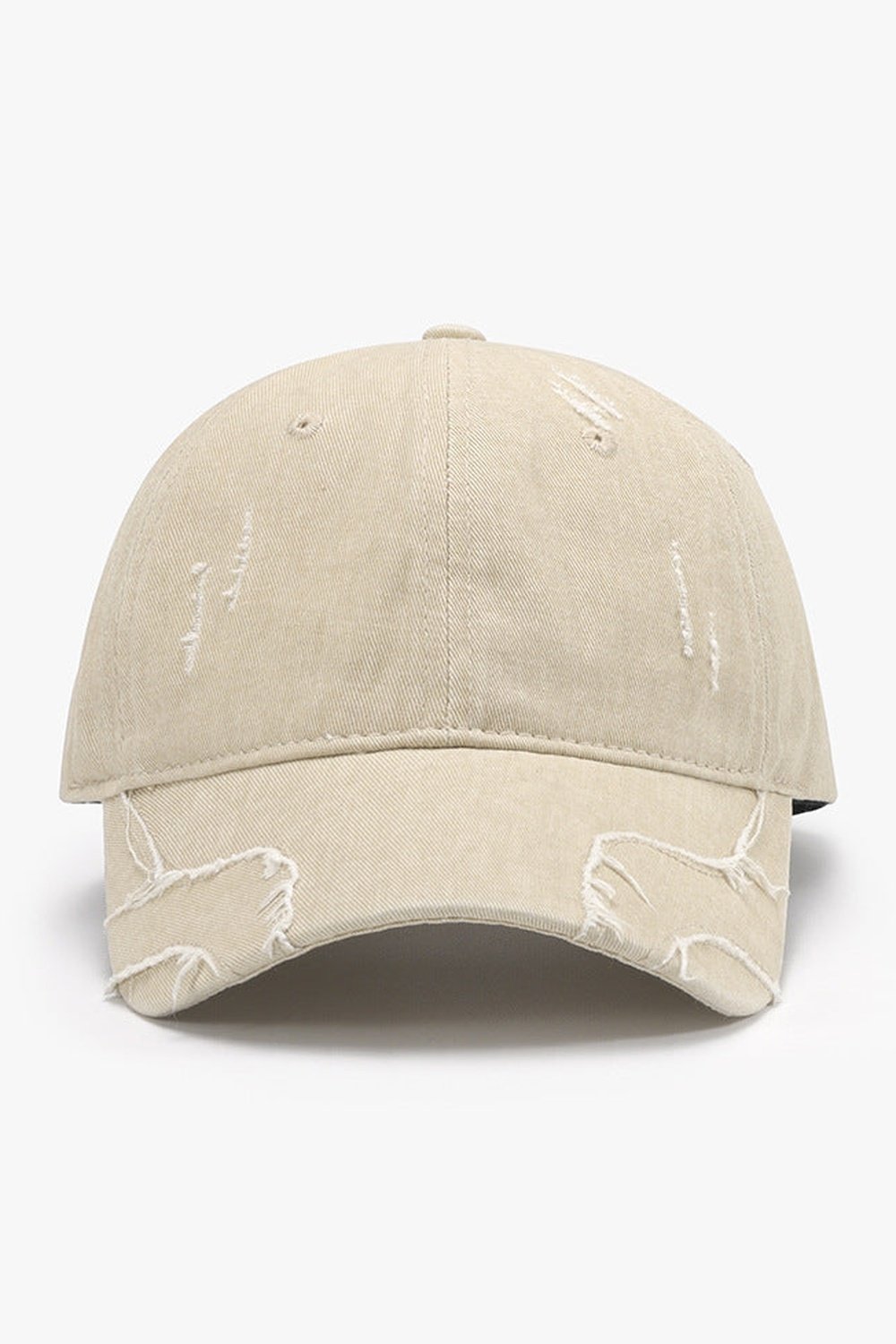 Raw Hem Adjustable Cap