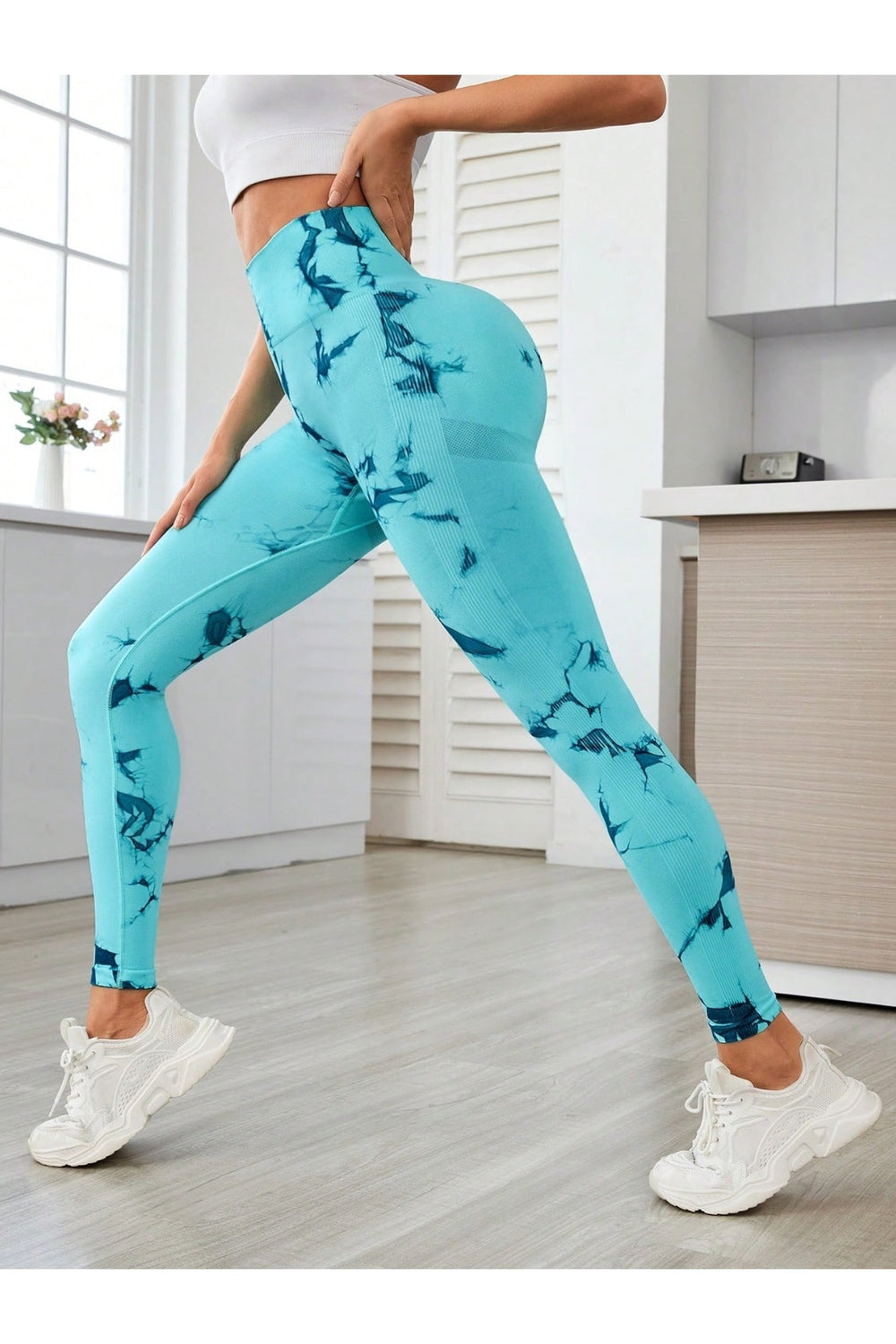 Printed High Waist Active Leggings