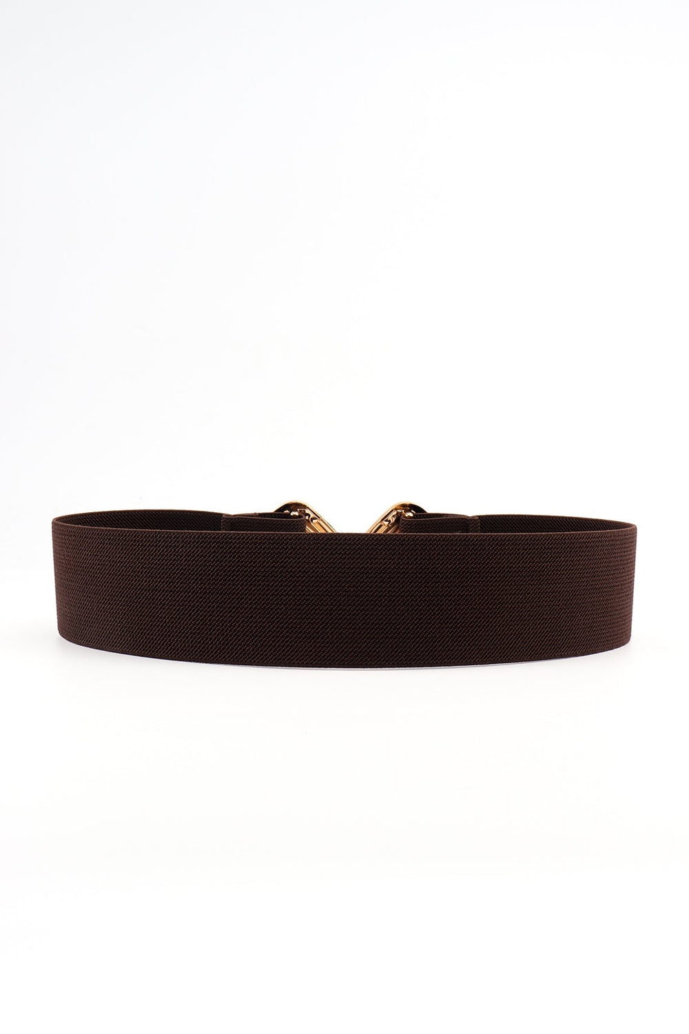 Geometric Buckle Elastic Wide Belt