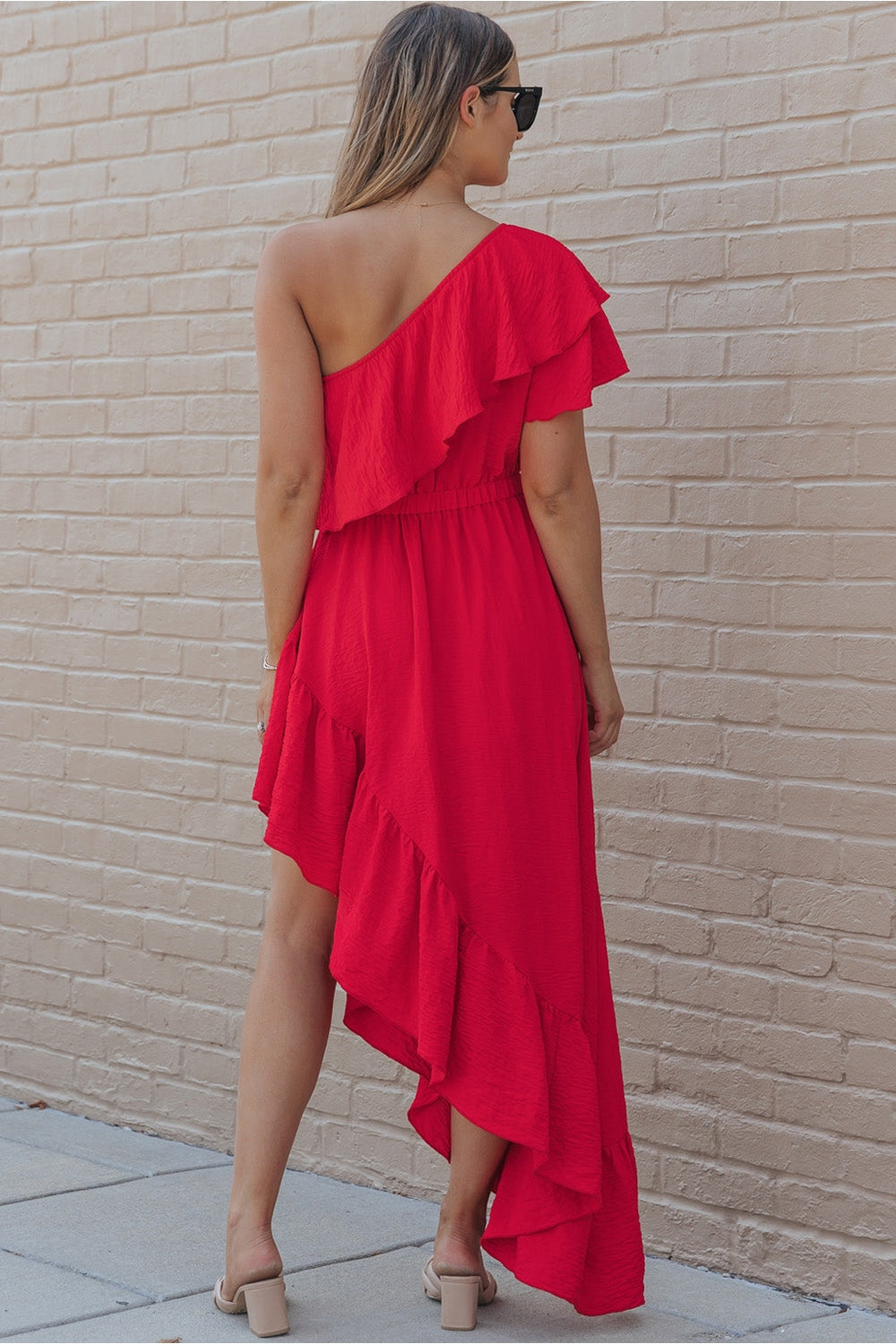 One-Shoulder Asymmetrical Dress