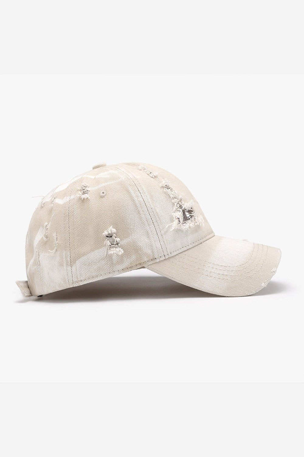 Distressed Adjustable Cotton Baseball Cap