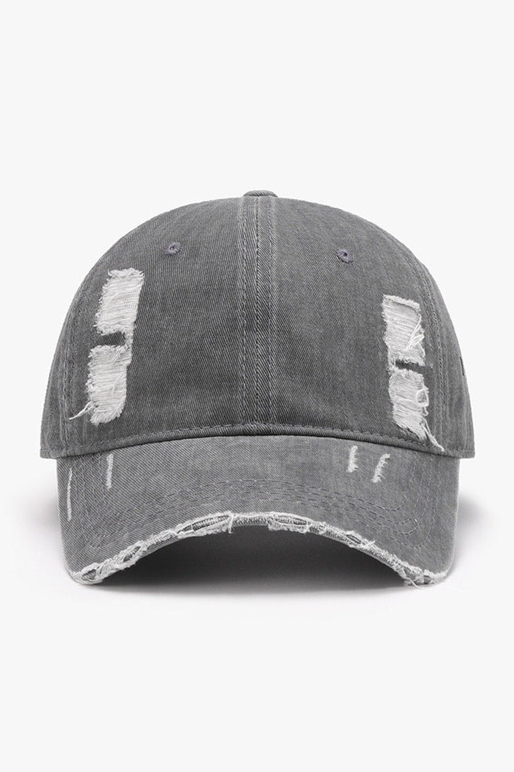 Distressed Adjustable Cotton Baseball Cap