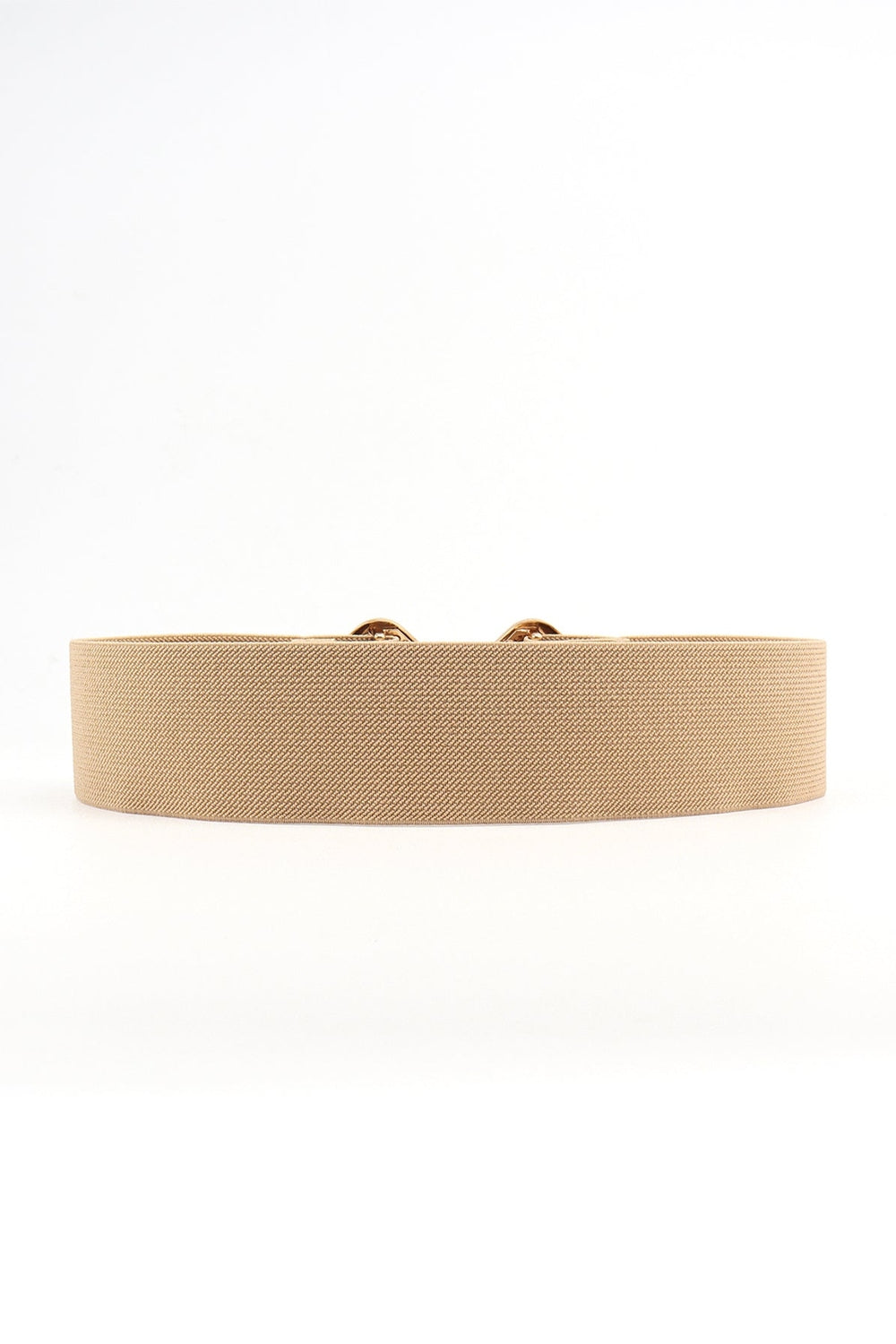 Geometric Buckle Elastic Wide Belt