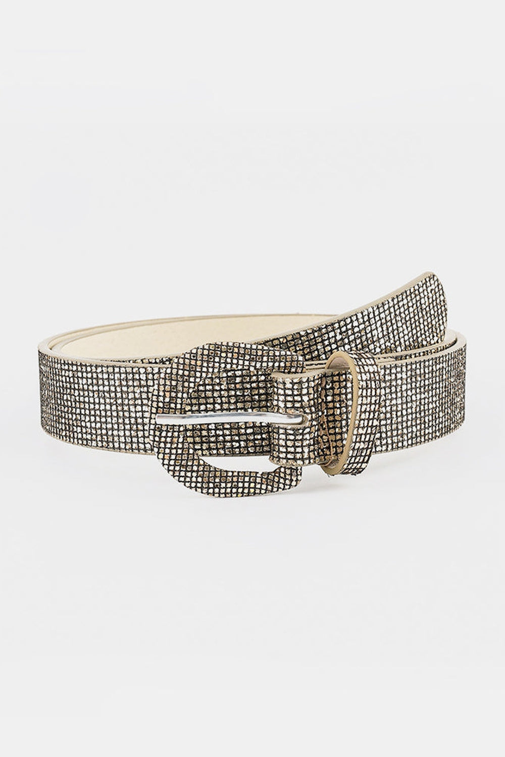 Sequin PU Leather Belt