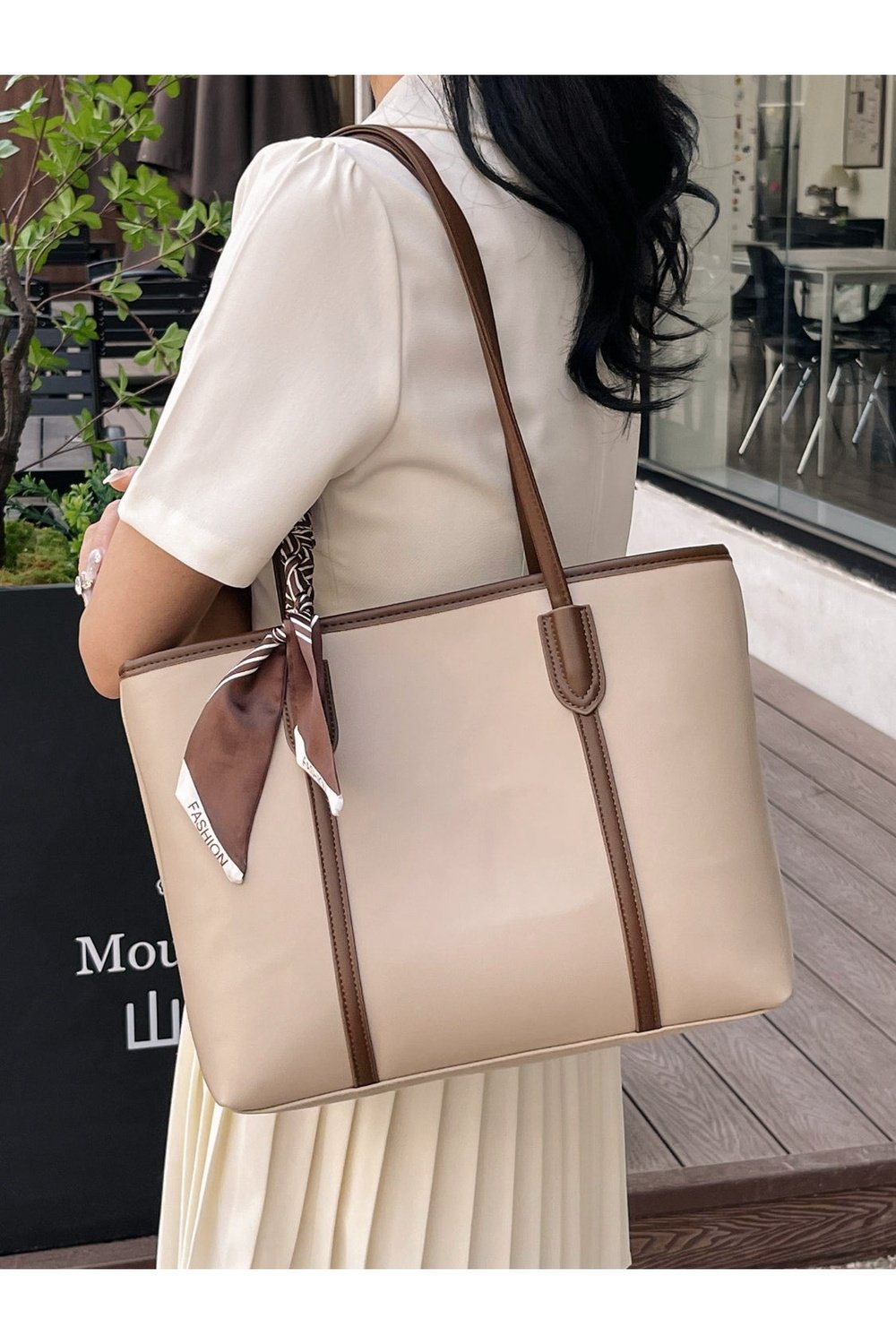 PU Leather Tote Bag