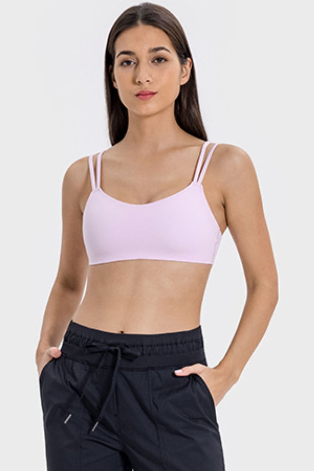 Millennia Scoop Neck Double Strap Active Cami