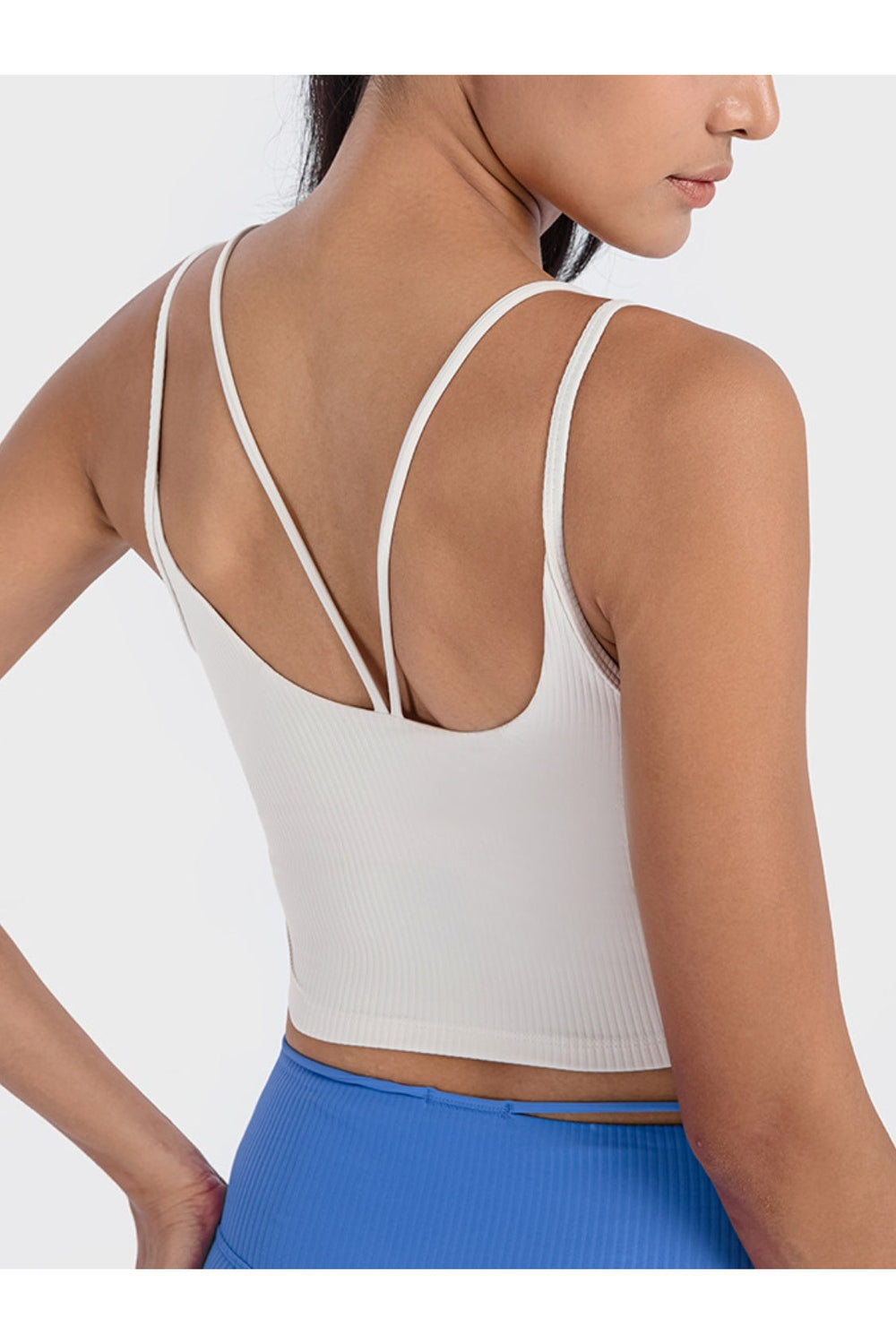 Millennia Double Strap Ribbed Sports Cami