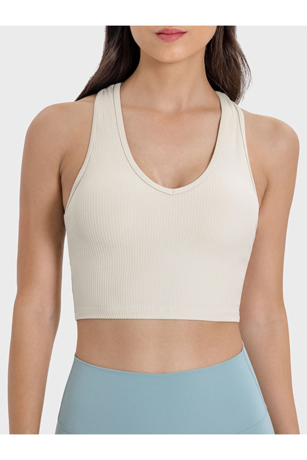 Millennia Scoop Neck Wide Strap Active Tank