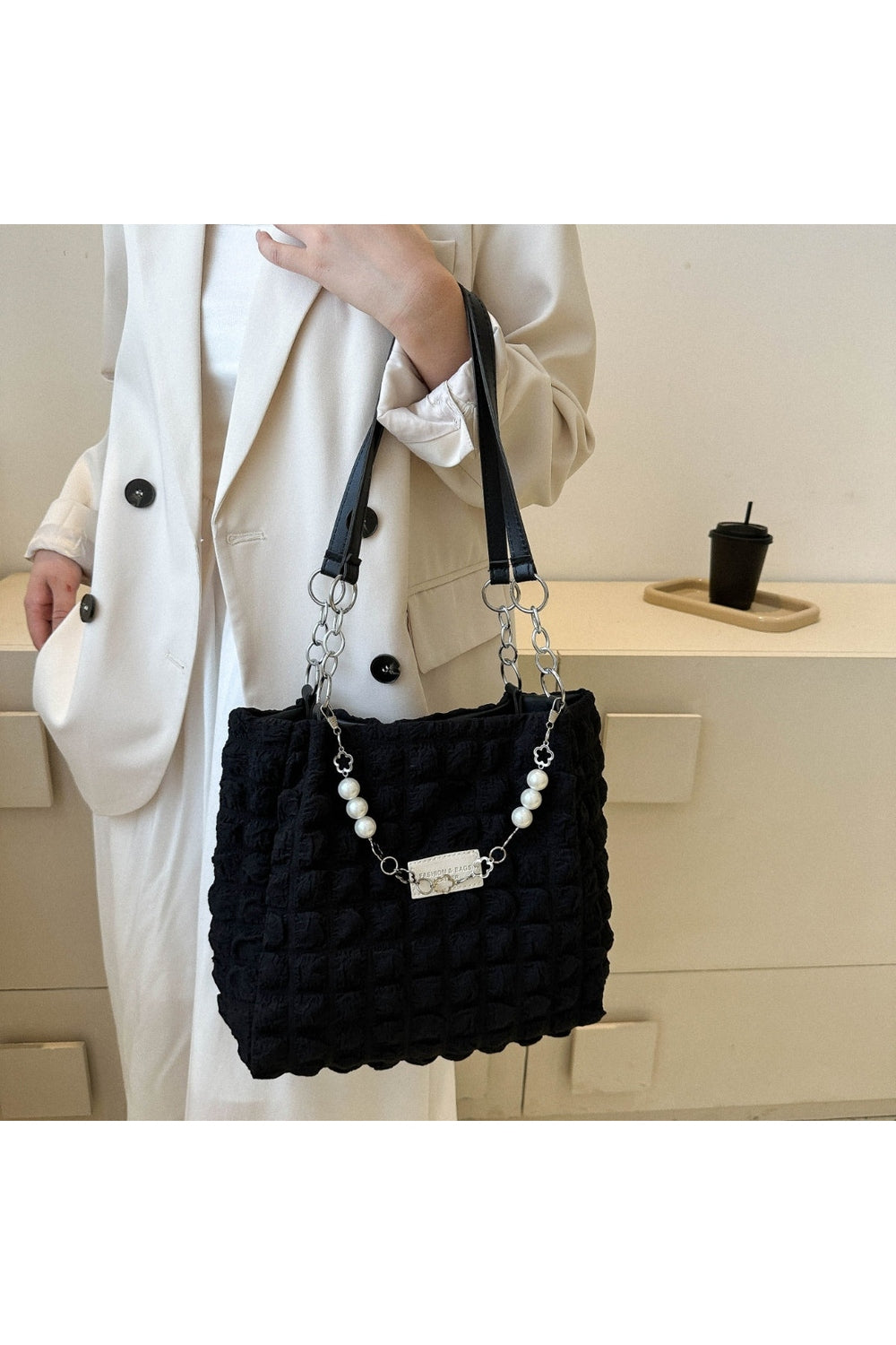 Bubble Textured Tote Bag