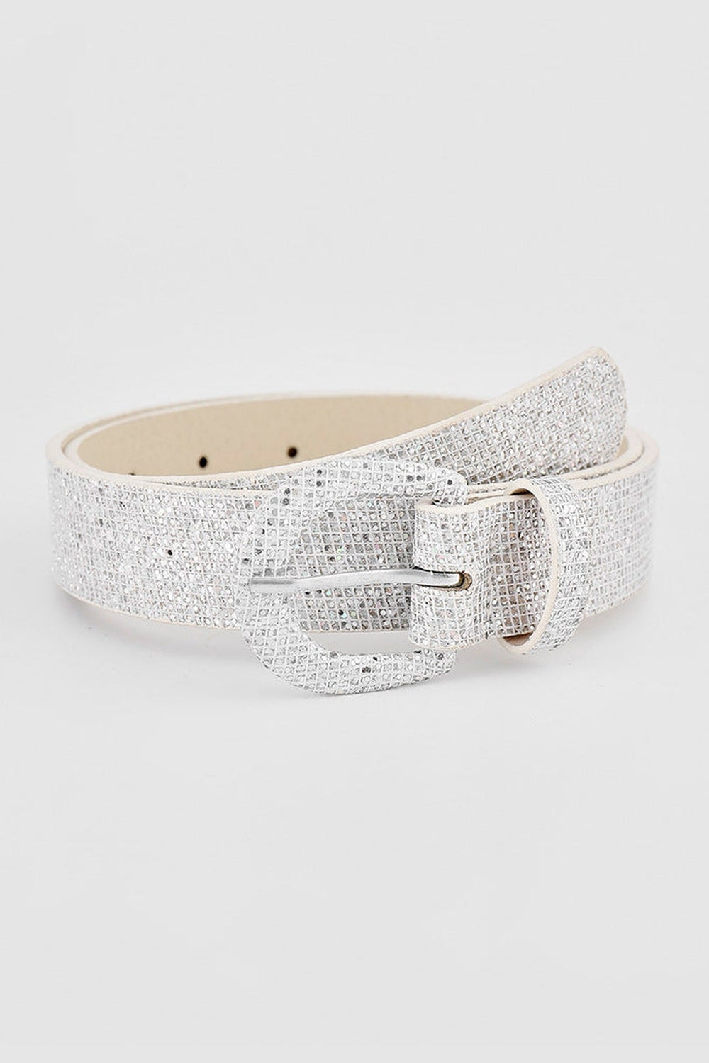 Sequin PU Leather Belt