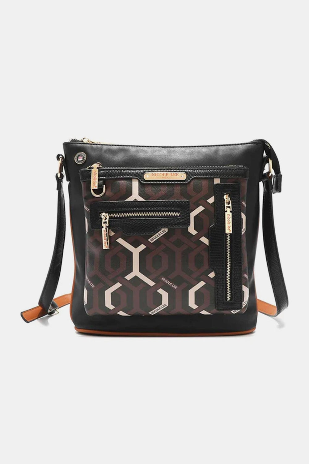 Nicole Lee USA Geometric Pattern Crossbody Bag