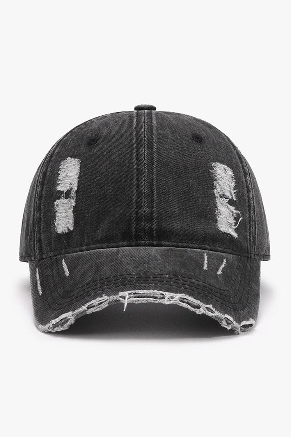 Distressed Adjustable Cotton Baseball Cap