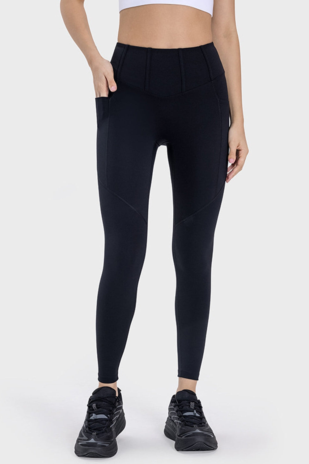 Pocketed High Waist Active Leggings