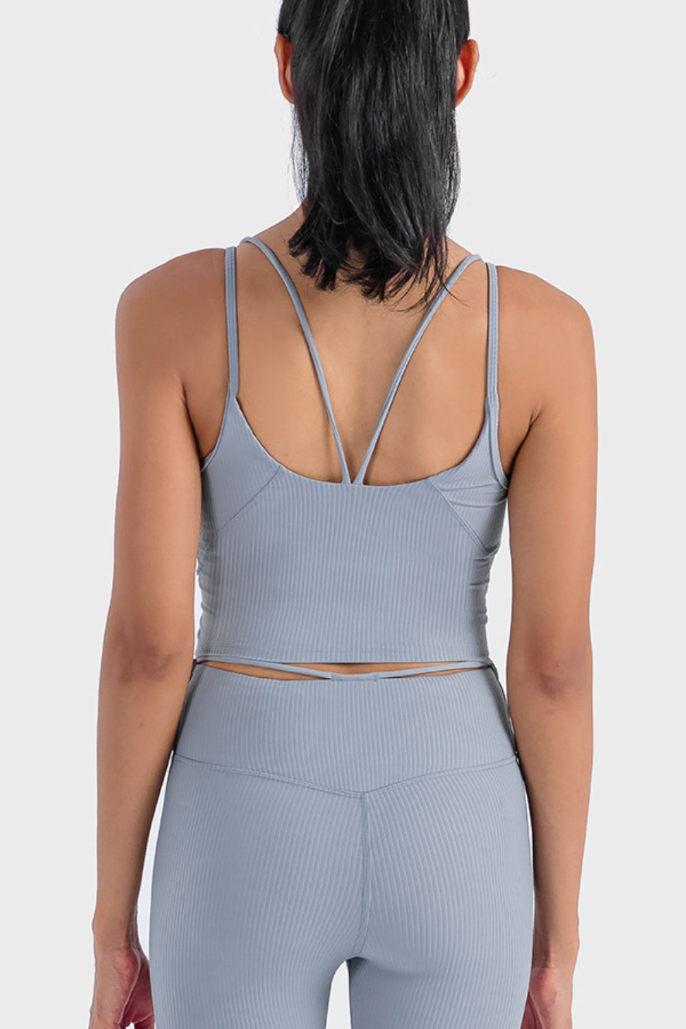 Millennia Double Strap Ribbed Sports Cami