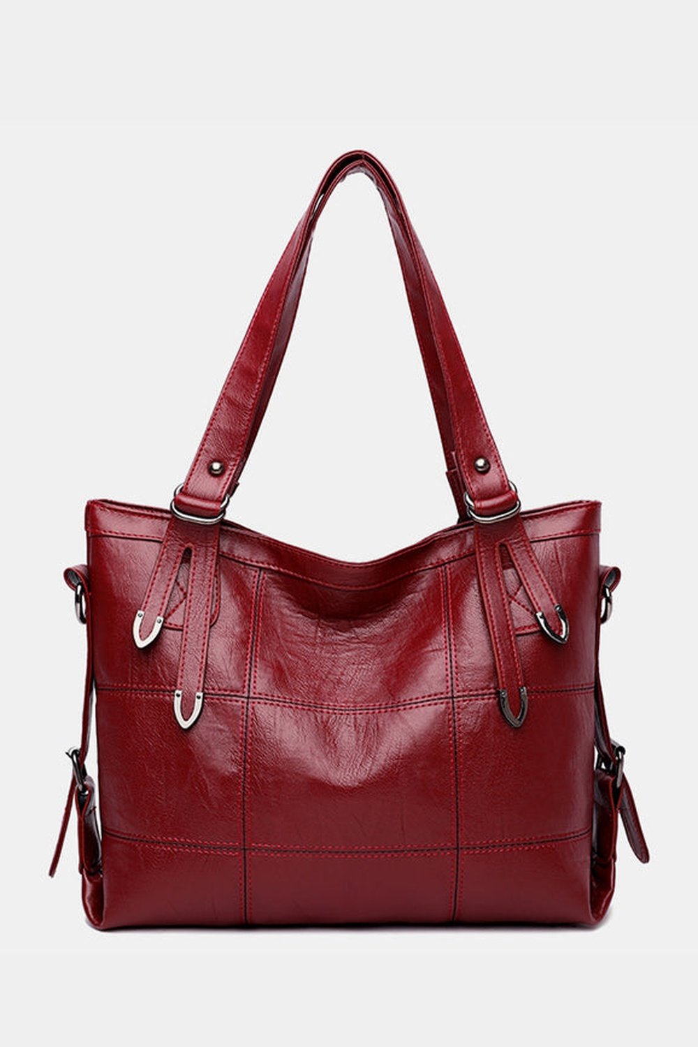 PU Leather Medium Handbag