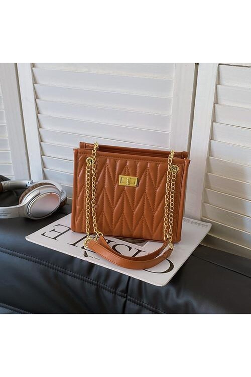 PU Leather Crossbody Bag