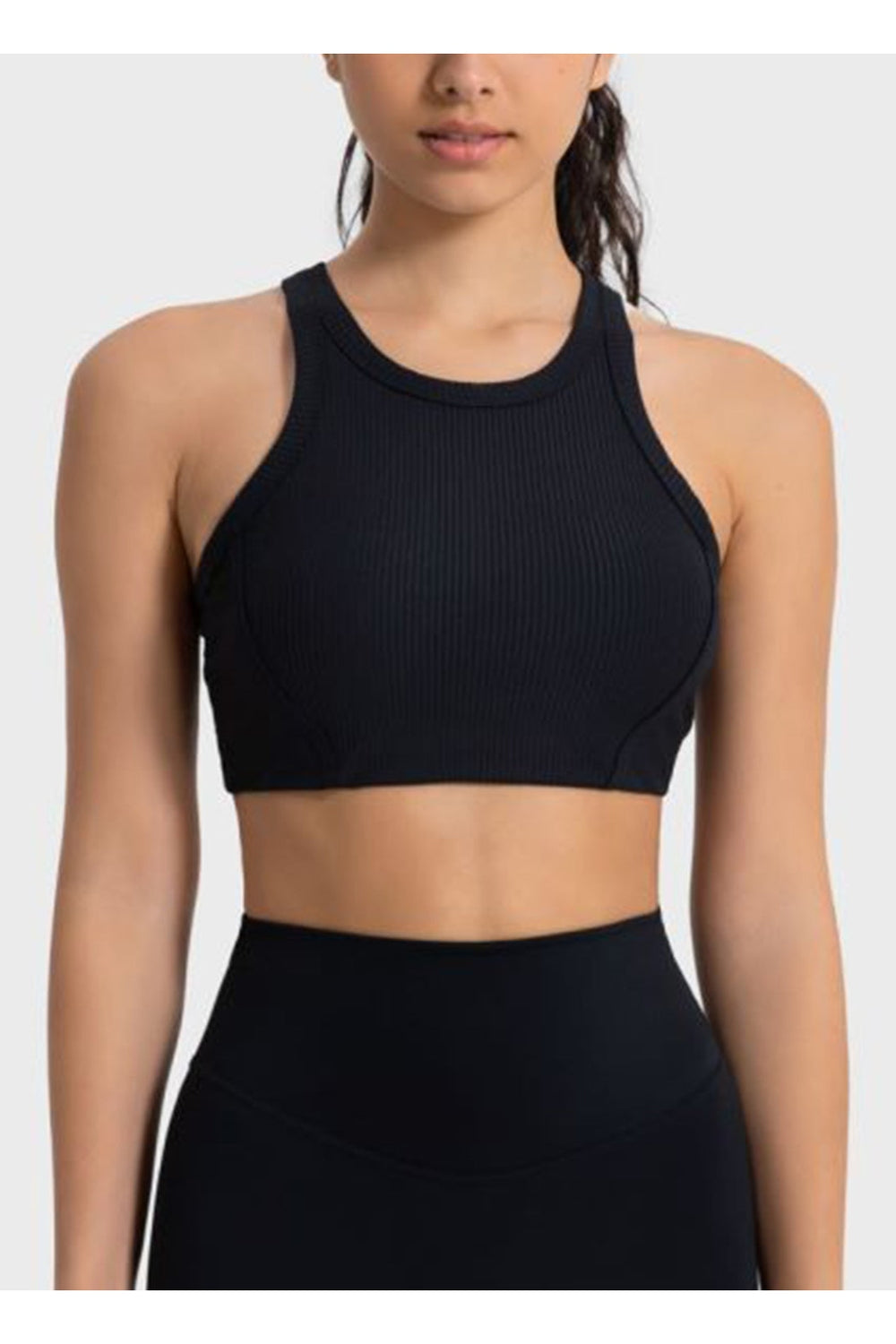 Millennia Wide Strap Cropped Sport Tank