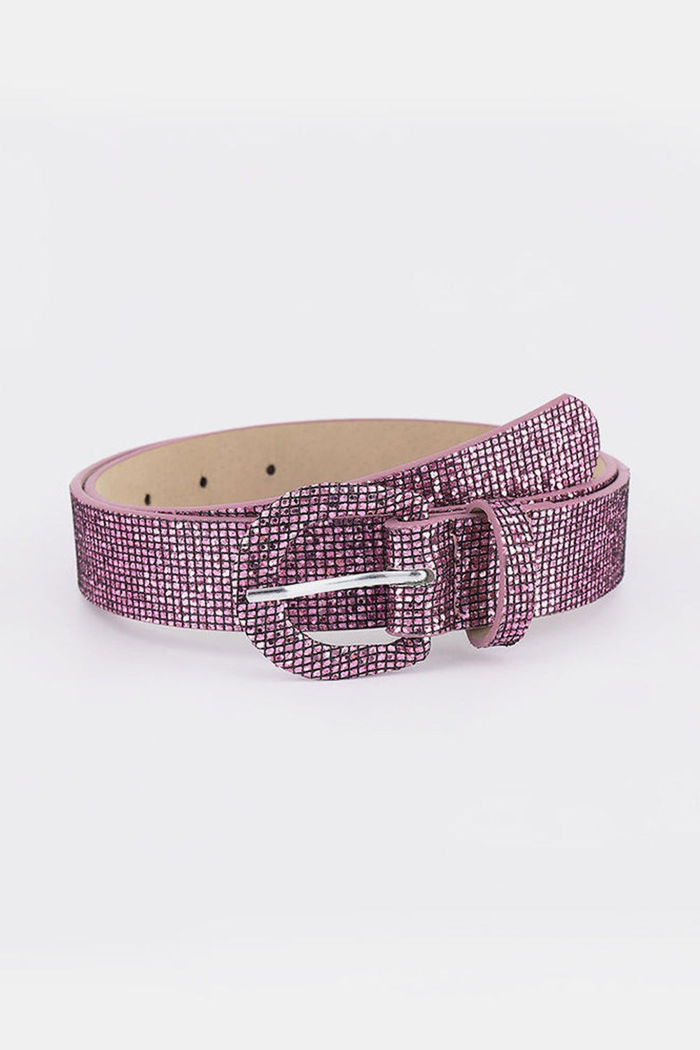 Sequin PU Leather Belt