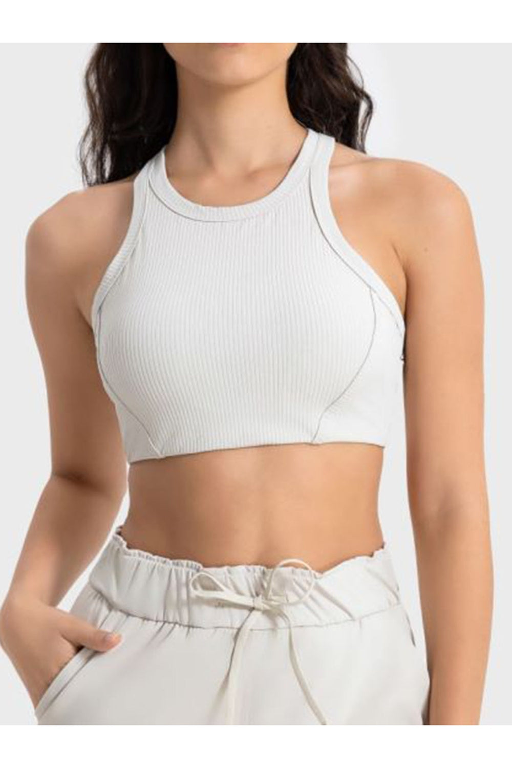 Millennia Wide Strap Cropped Sport Tank