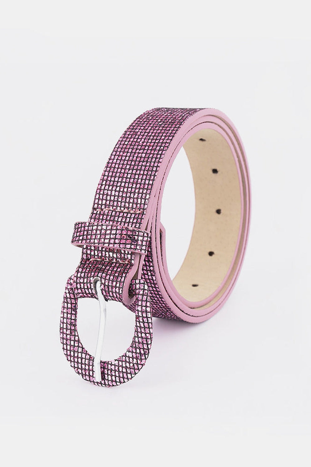 Sequin PU Leather Belt