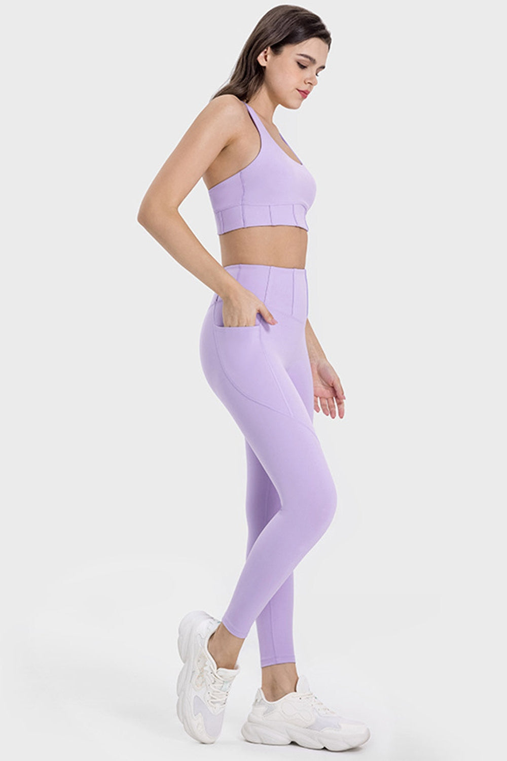 Pocketed High Waist Active Leggings