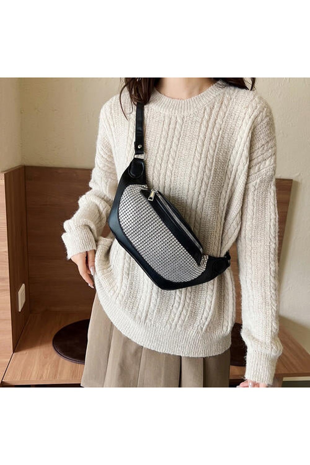 PU Leather Sling Bag