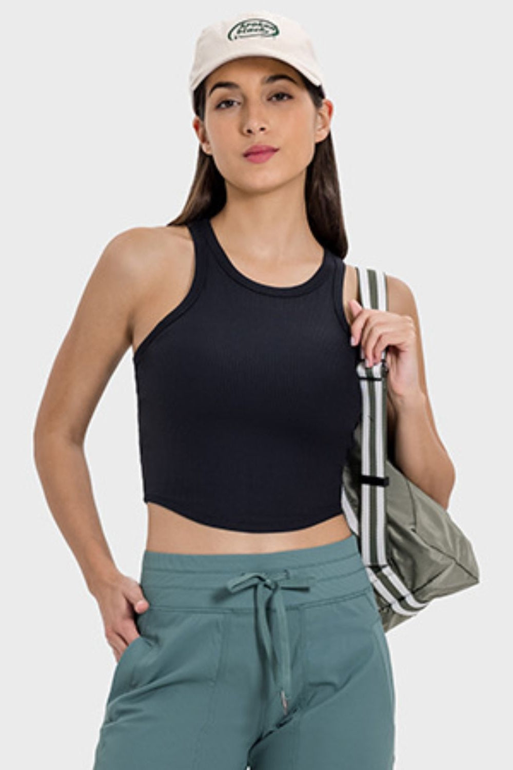 Millennia Round Neck Racerback Active Tank