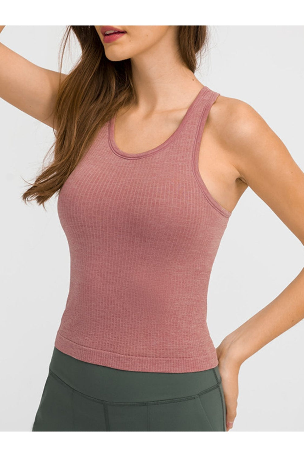 Millennia Round Neck Racerback Active Tank