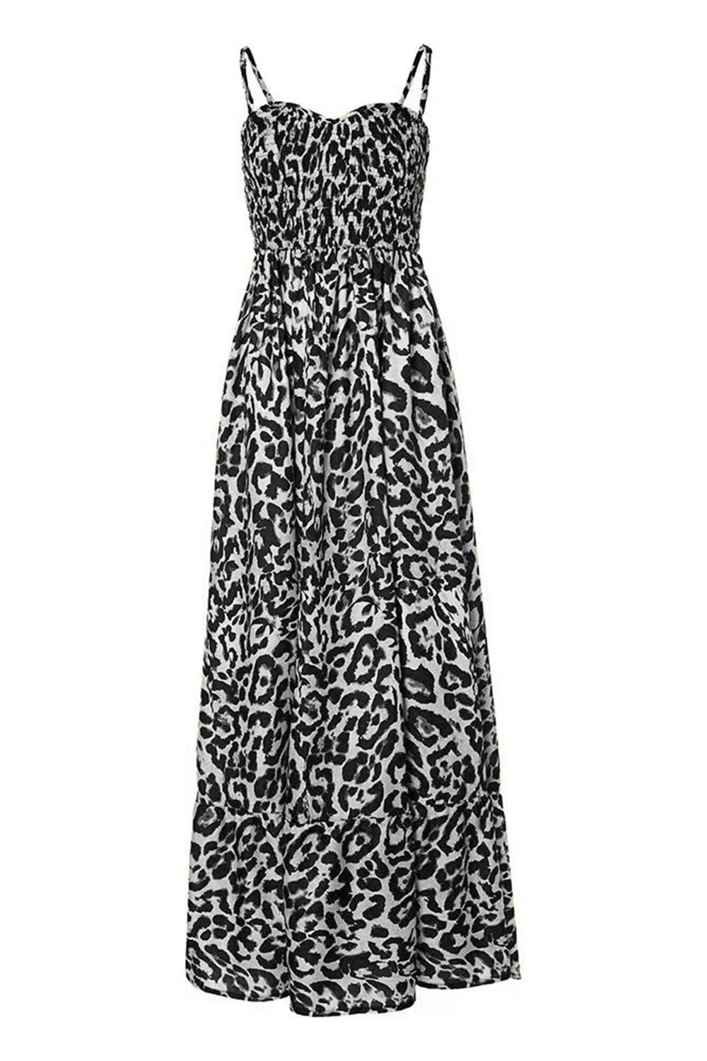 Leopard Sweetheart Neck Cami Dress