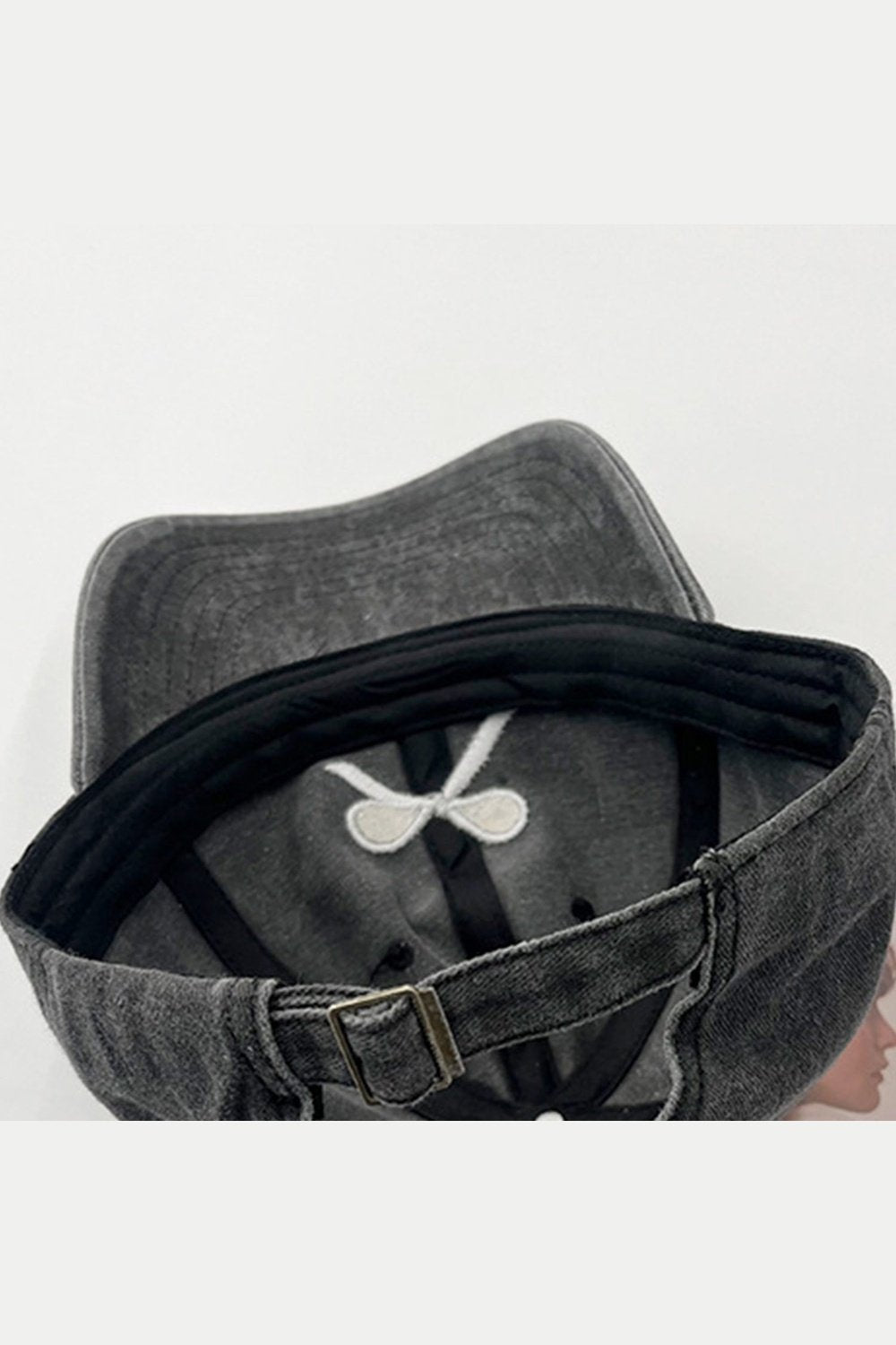 Bow Embroidered Adjustable Cap